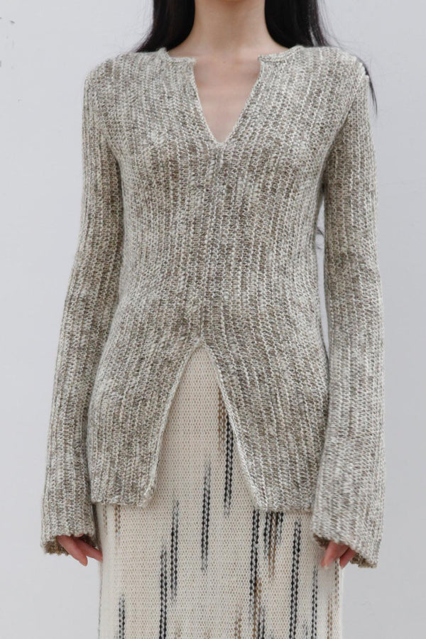 SWAYING/KNIT Half Cardigan Top SW22AW1T77 Green